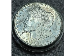 دولار من الفضه من نوادر الولايات المتحده الامريكيه دولار مورجان 1921 حرف(s)