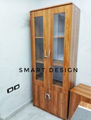 مكتبة ملفات مودرن خشب Mdf اسباني مستورد عالي الجودة والتحمل من شركة Smart Design للأثاث المكتبي