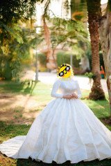 فستان زفاف ابيض جديد