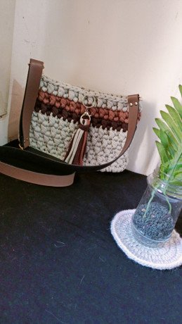 homemade-crochet-bag-with-leather-bottom-and-strap-big-0