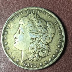 دولار امريكي اصلي سنة 1879