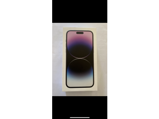 New I phone 14 pro max 256 GB deep purple